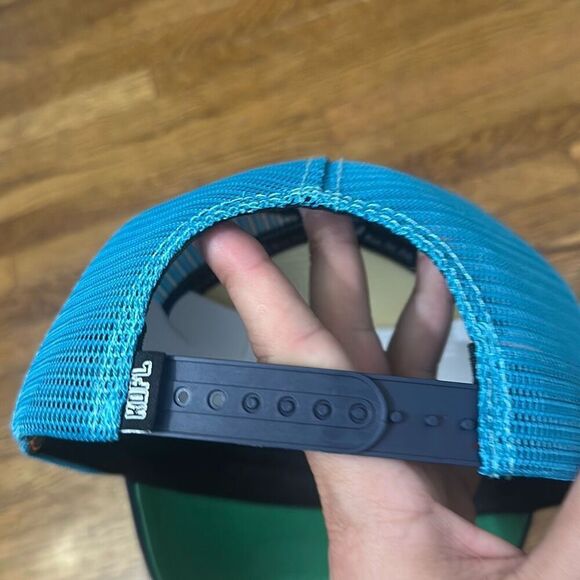 NWT Keep Out Fake Love Mens Blue White By Any Means Mesh Snapback Trucker‎ Cap - Picture 6 of 8